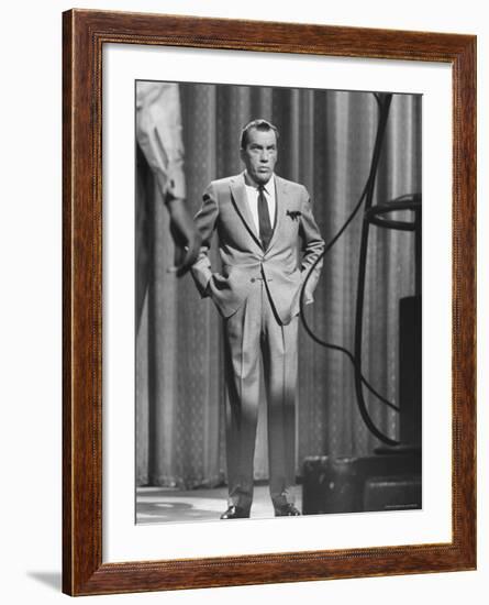 TV Showman, Ed Sullivan-Yale Joel-Framed Premium Photographic Print