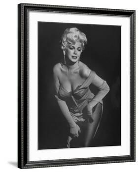 TV Stripper Barbara Nichols in the Play "The Untouchables"-J. R. Eyerman-Framed Premium Photographic Print