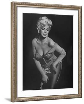 TV Stripper Barbara Nichols in the Play "The Untouchables"-J. R. Eyerman-Framed Premium Photographic Print