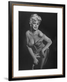 TV Stripper Barbara Nichols in the Play "The Untouchables"-J. R. Eyerman-Framed Premium Photographic Print