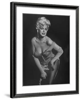 TV Stripper Barbara Nichols in the Play "The Untouchables"-J. R. Eyerman-Framed Premium Photographic Print