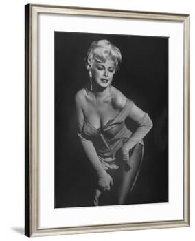TV Stripper Barbara Nichols in the Play "The Untouchables"-J. R. Eyerman-Framed Premium Photographic Print