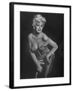 TV Stripper Barbara Nichols in the Play "The Untouchables"-J. R. Eyerman-Framed Premium Photographic Print