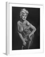 TV Stripper Barbara Nichols in the Play "The Untouchables"-J. R. Eyerman-Framed Premium Photographic Print