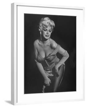 TV Stripper Barbara Nichols in the Play "The Untouchables"-J. R. Eyerman-Framed Premium Photographic Print