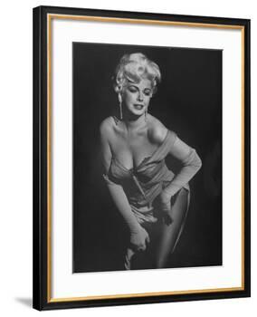TV Stripper Barbara Nichols in the Play "The Untouchables"-J. R. Eyerman-Framed Premium Photographic Print