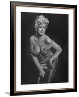 TV Stripper Barbara Nichols in the Play "The Untouchables"-J. R. Eyerman-Framed Premium Photographic Print