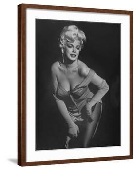 TV Stripper Barbara Nichols in the Play "The Untouchables"-J. R. Eyerman-Framed Premium Photographic Print