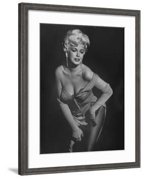 TV Stripper Barbara Nichols in the Play "The Untouchables"-J. R. Eyerman-Framed Premium Photographic Print