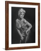 TV Stripper Barbara Nichols in the Play "The Untouchables"-J. R. Eyerman-Framed Premium Photographic Print