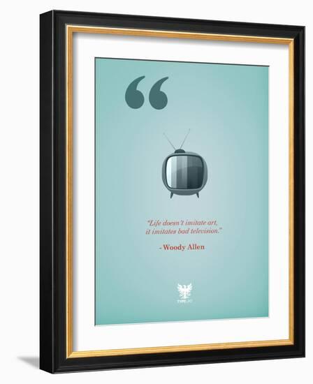 TV-TypeLike-Framed Art Print