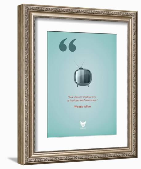 TV-TypeLike-Framed Premium Giclee Print