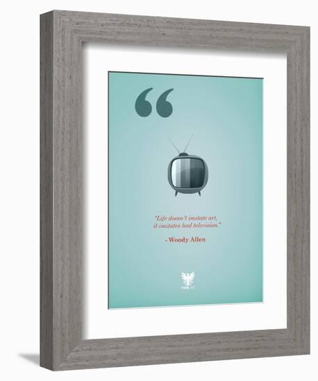 TV-TypeLike-Framed Premium Giclee Print