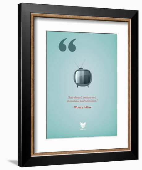 TV-TypeLike-Framed Premium Giclee Print