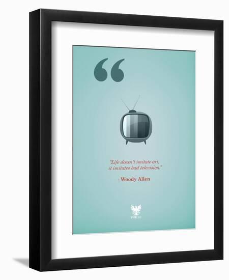 TV-TypeLike-Framed Premium Giclee Print