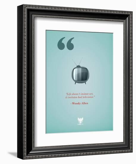 TV-TypeLike-Framed Premium Giclee Print