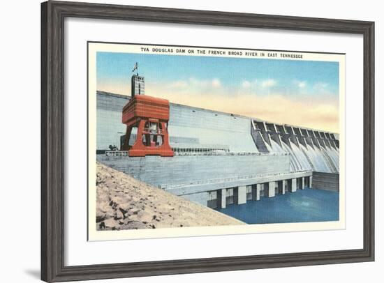 TVA Douglas Dam-null-Framed Art Print