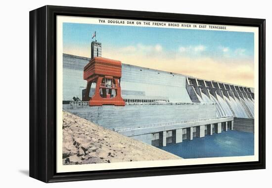 TVA Douglas Dam-null-Framed Stretched Canvas