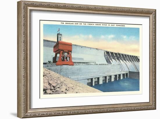 TVA Douglas Dam-null-Framed Art Print