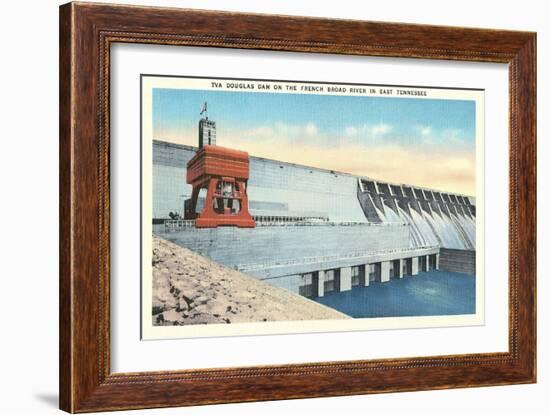 TVA Douglas Dam-null-Framed Art Print