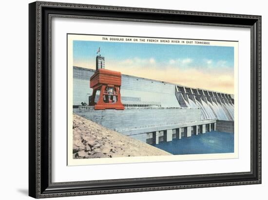 TVA Douglas Dam-null-Framed Art Print