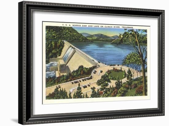 TVA Norris Dam, Tennessee-null-Framed Art Print