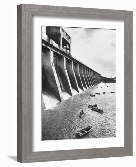 Tva Projects in the Kentucky Lake Dam-Ralph Crane-Framed Photographic Print