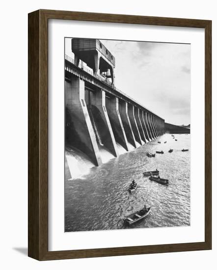 Tva Projects in the Kentucky Lake Dam-Ralph Crane-Framed Photographic Print