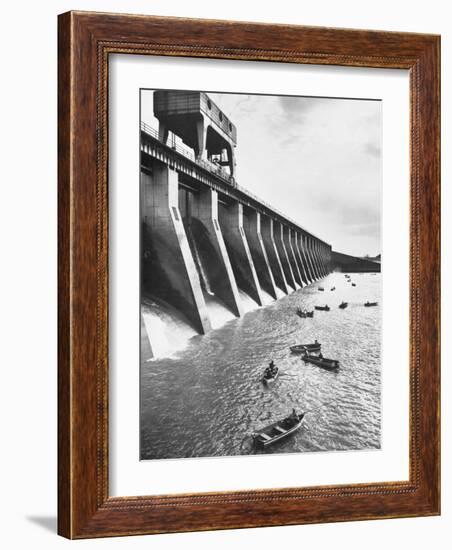 Tva Projects in the Kentucky Lake Dam-Ralph Crane-Framed Photographic Print