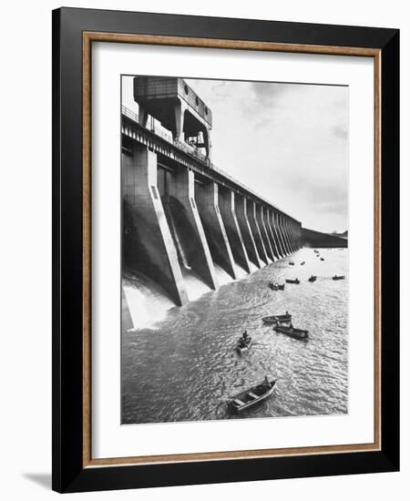 Tva Projects in the Kentucky Lake Dam-Ralph Crane-Framed Photographic Print