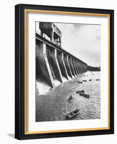 Tva Projects in the Kentucky Lake Dam-Ralph Crane-Framed Photographic Print