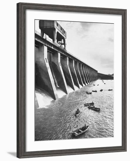 Tva Projects in the Kentucky Lake Dam-Ralph Crane-Framed Photographic Print