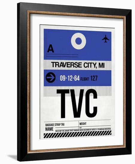 TVC Traverse City Luggage Tag I-NaxArt-Framed Art Print