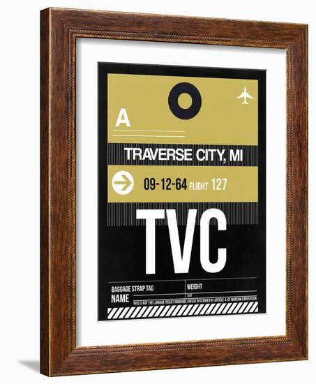 TVC Traverse City Luggage Tag II-NaxArt-Framed Art Print