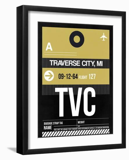 TVC Traverse City Luggage Tag II-NaxArt-Framed Art Print