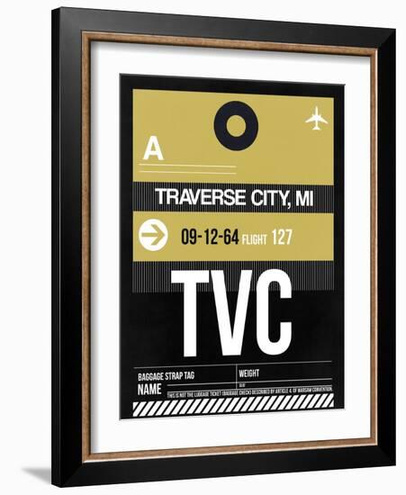 TVC Traverse City Luggage Tag II-NaxArt-Framed Art Print