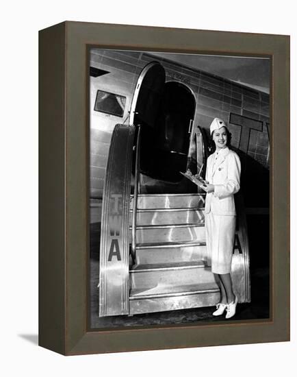 TWA Stewardess-null-Framed Premier Image Canvas