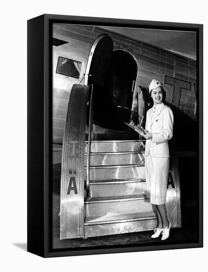 TWA Stewardess-null-Framed Premier Image Canvas