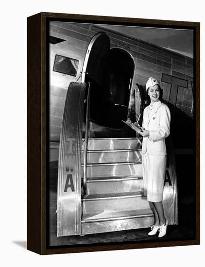 TWA Stewardess-null-Framed Premier Image Canvas