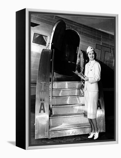 TWA Stewardess-null-Framed Premier Image Canvas