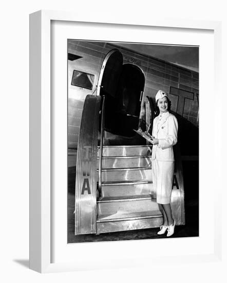 TWA Stewardess-null-Framed Photographic Print