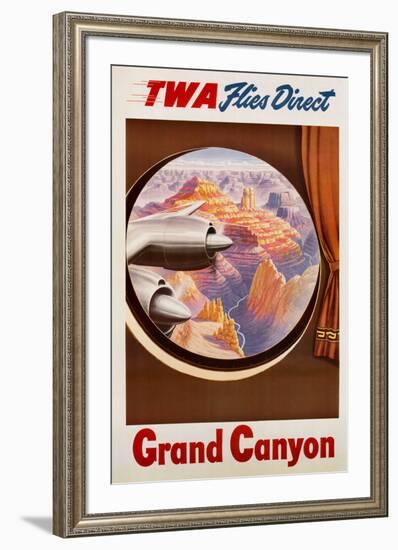 TWA to the Grand Canyon-null-Framed Art Print