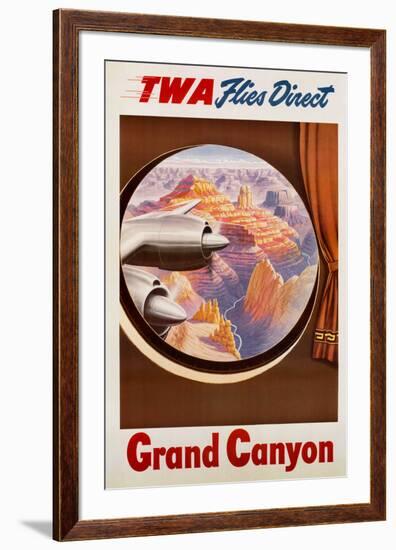 TWA to the Grand Canyon-null-Framed Art Print