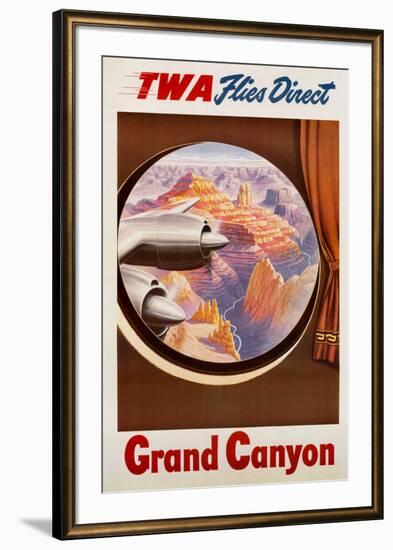 TWA to the Grand Canyon-null-Framed Art Print