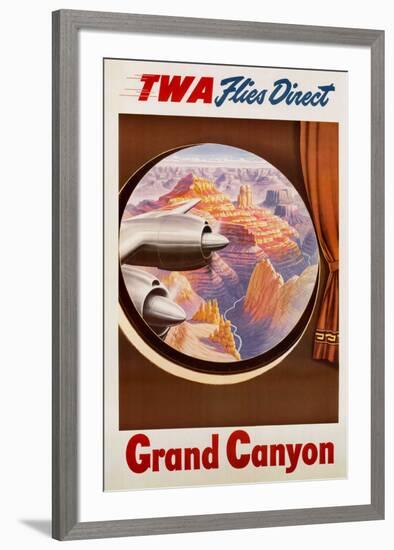 TWA to the Grand Canyon-null-Framed Art Print