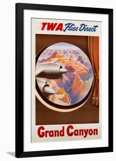 TWA to the Grand Canyon-null-Framed Art Print