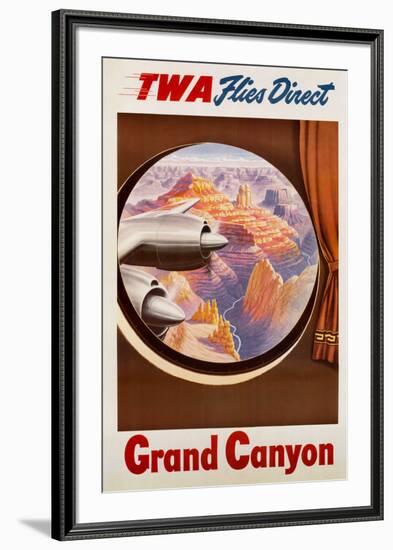 TWA to the Grand Canyon-null-Framed Art Print