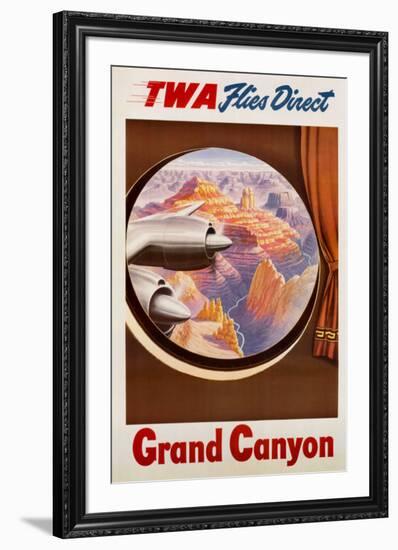 TWA to the Grand Canyon-null-Framed Art Print