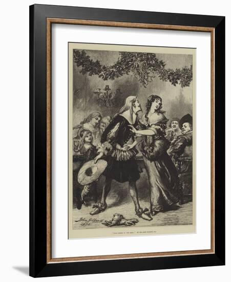 Twas Merry in the Hall!-Sir John Gilbert-Framed Giclee Print