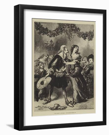 Twas Merry in the Hall!-Sir John Gilbert-Framed Giclee Print